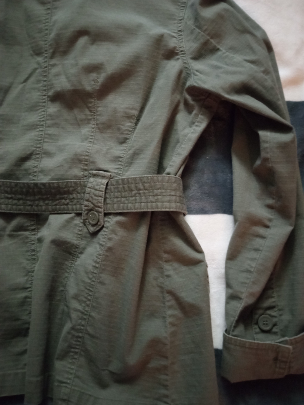 Point Zero Olive Green Button-Front Jacket - Picture 8 of 8